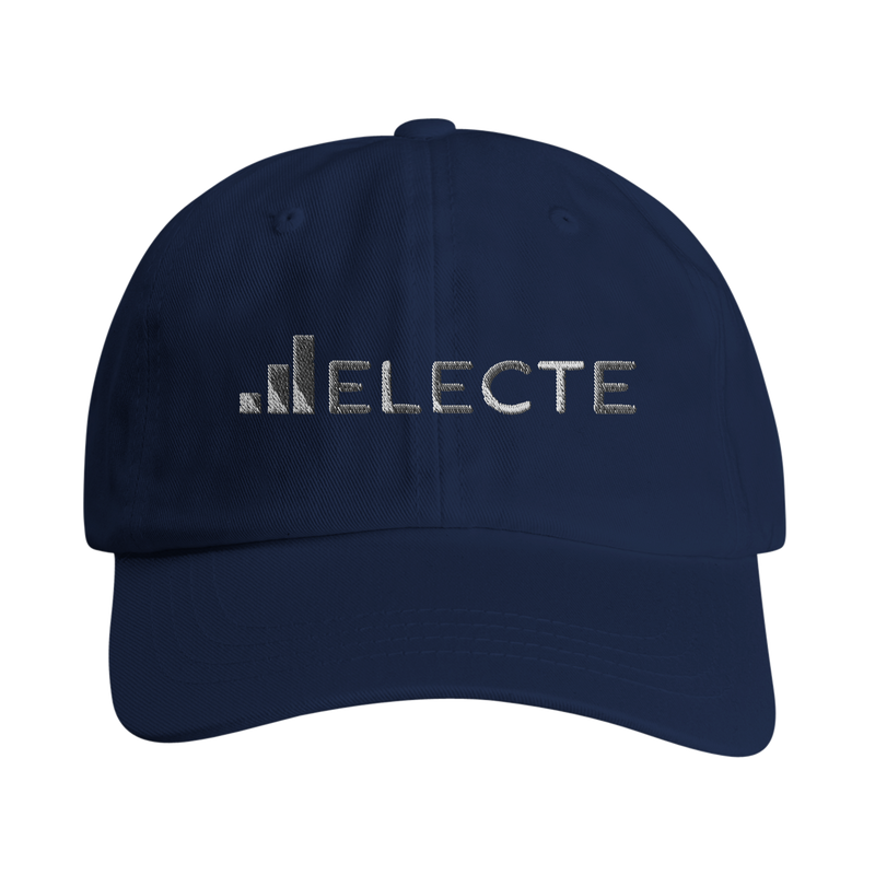 ELECTE low-profile cotton twill dad cap in navy