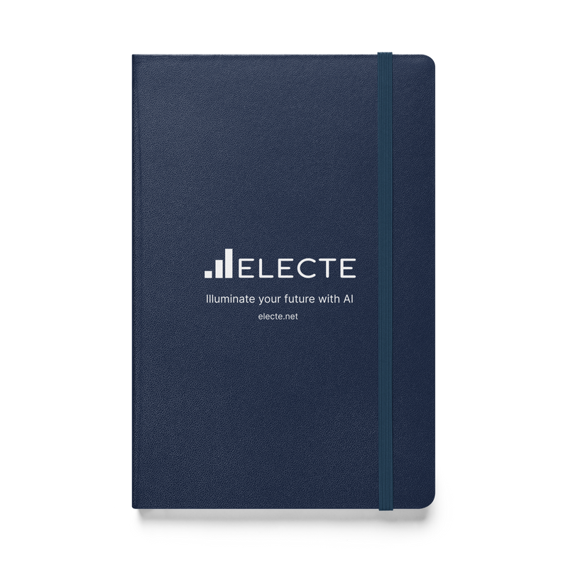 Navy ELECTE hardcover bound notebook